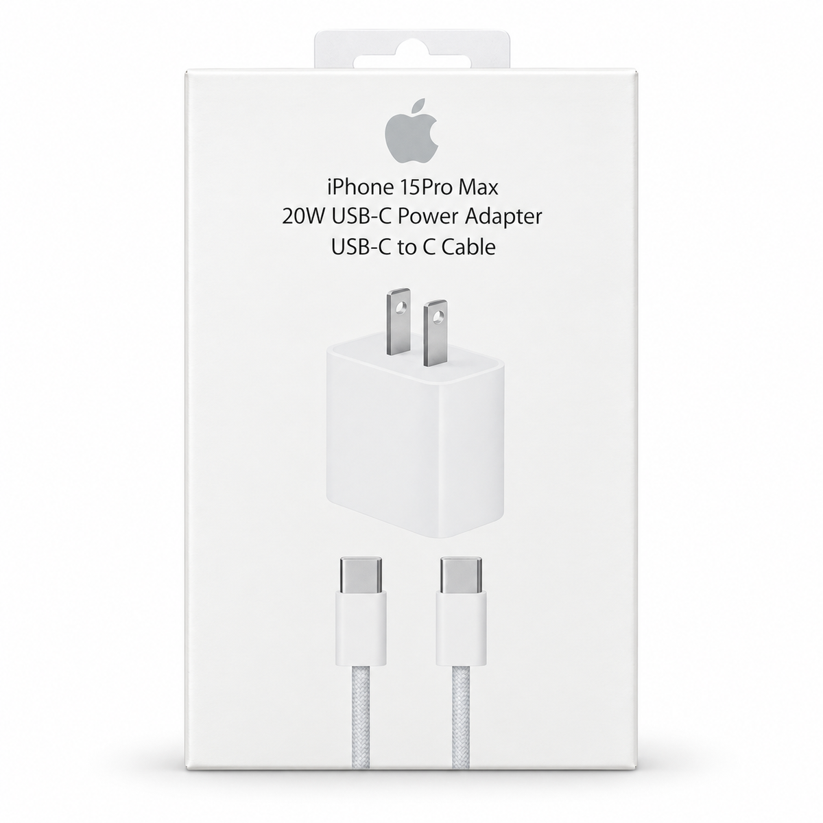 Cargador para iPhone 15 Pro Max 20W USB-C con Cable USB-C a USB-C