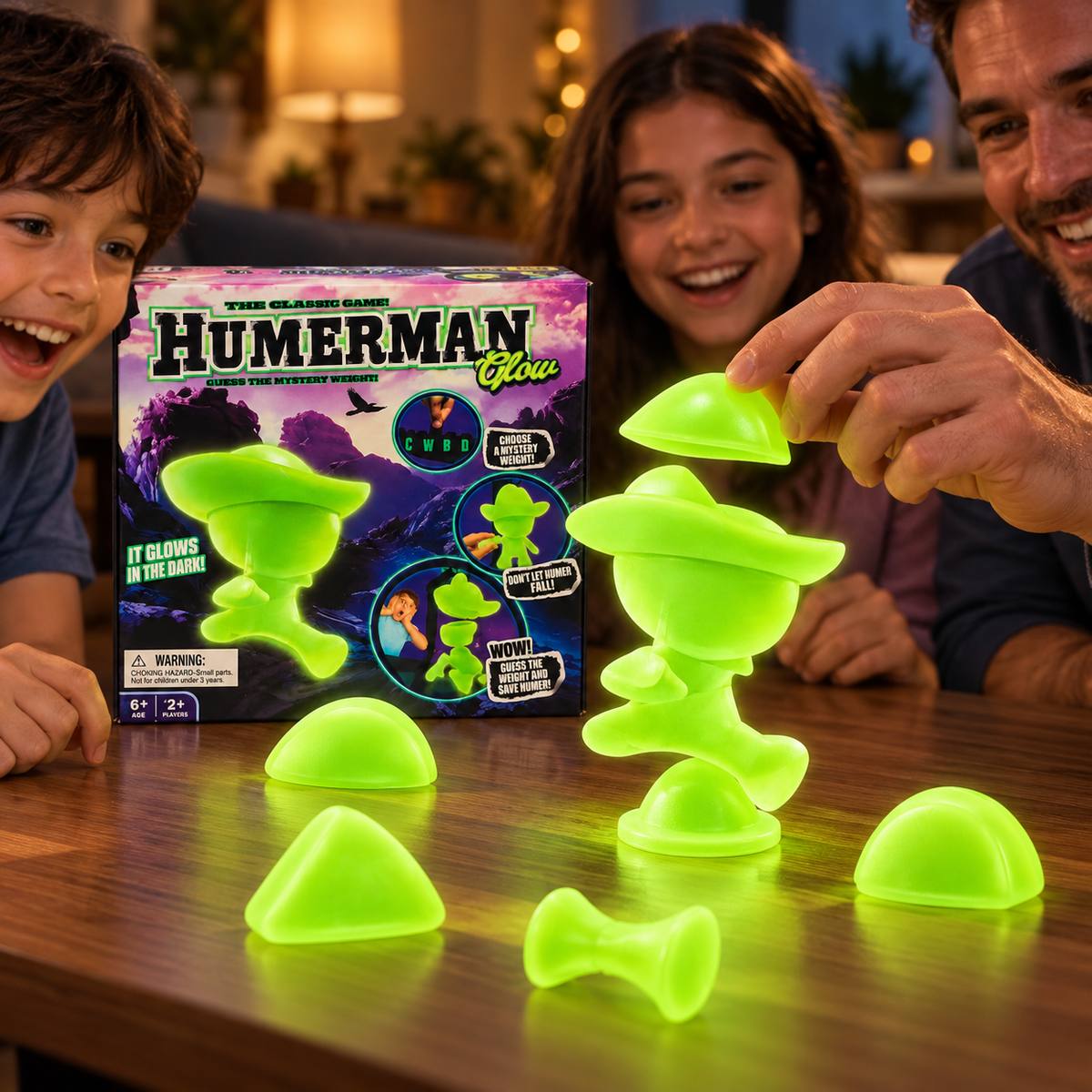 Juego de Mesa Hangman Glow – Ahorcado que Brilla en la Oscuridad