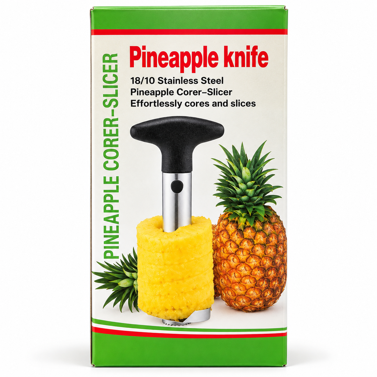 Pelador y Cortador de Piña en Acero Inoxidable 18/10