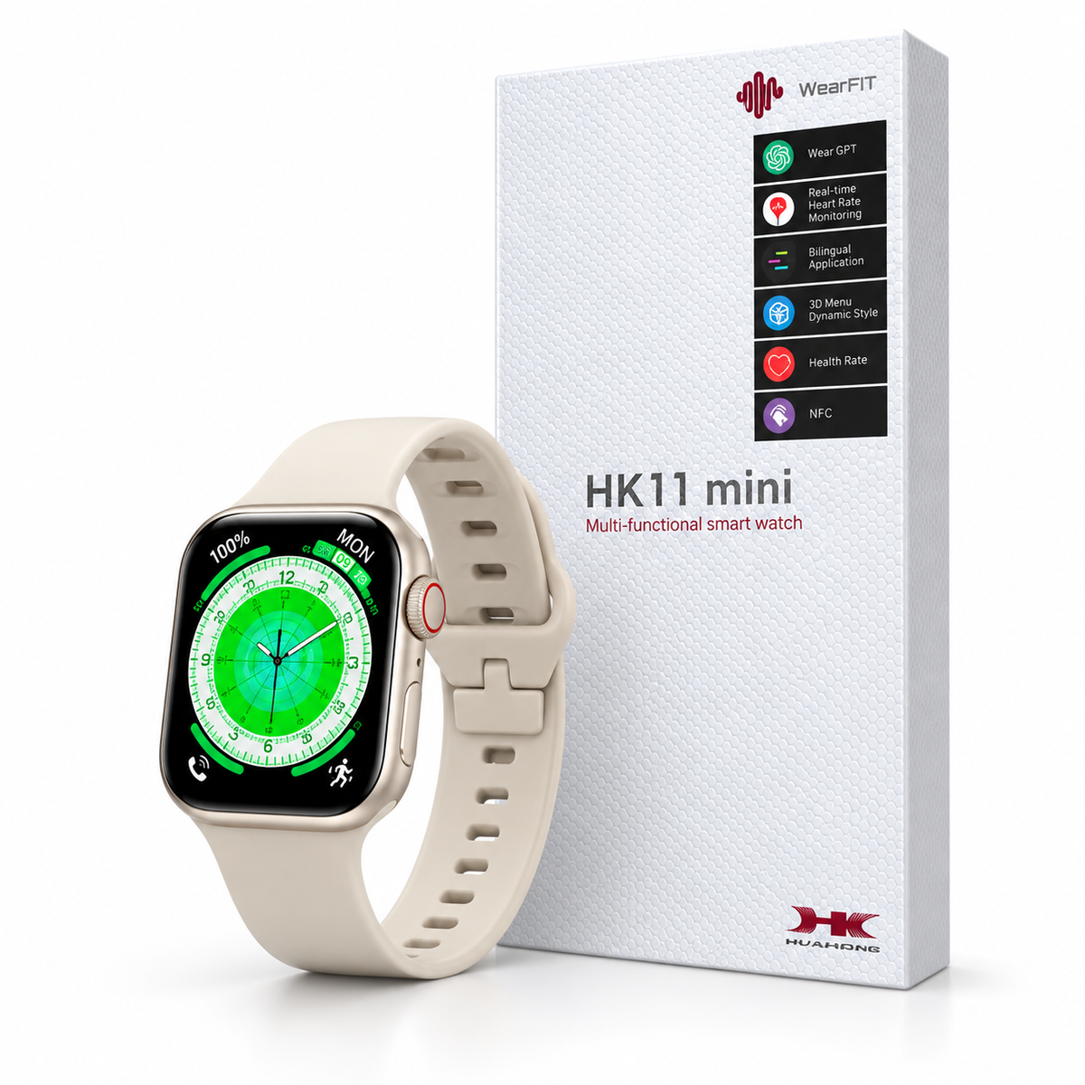 Smartwatch HK11 Mini – Reloj Inteligente con Bluetooth y NFC