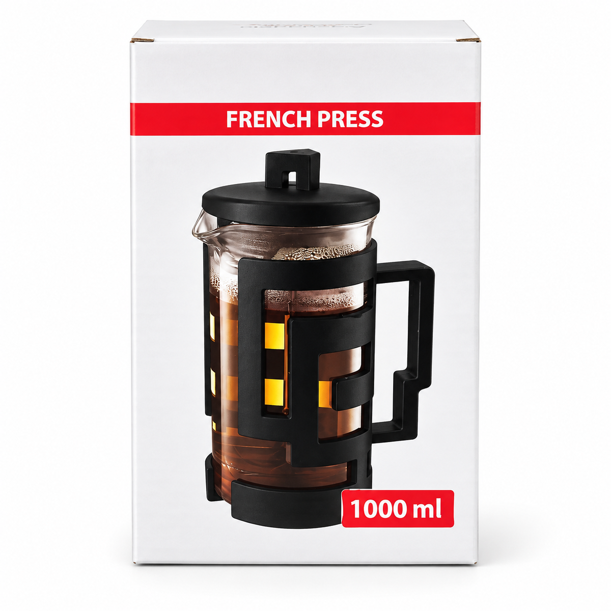 Cafetera Prensa Francesa 1000 ml – Preparador de Café con Filtro de Émbolo