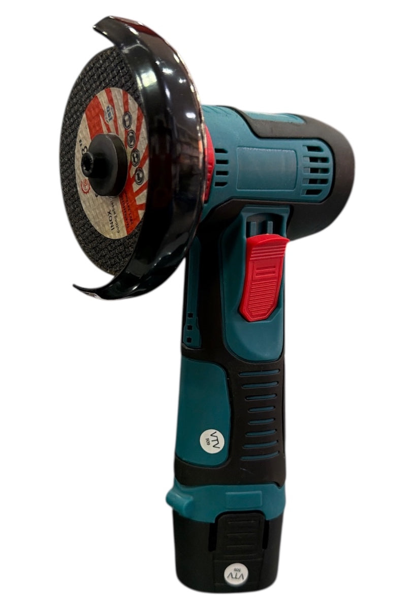 Mini Pulidora Angular Inalámbrica 48V – Con 2 Baterías y 3 Discos de 3 Pulgadas