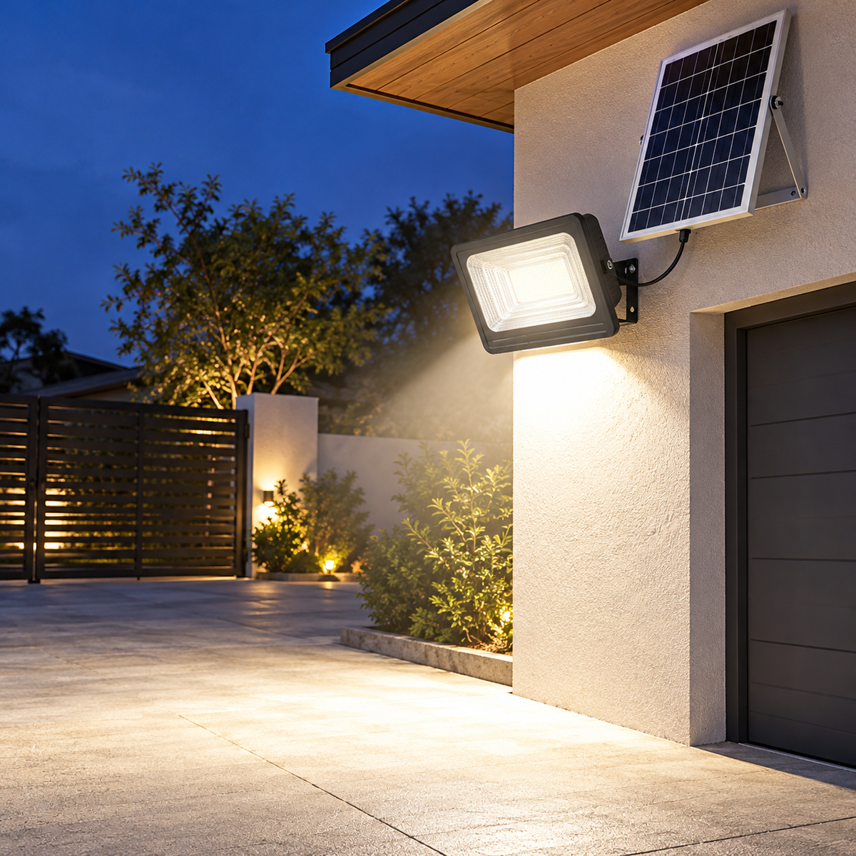 Reflector Solar LED Jortan 500W con Panel Solar y Control Remoto – IP66