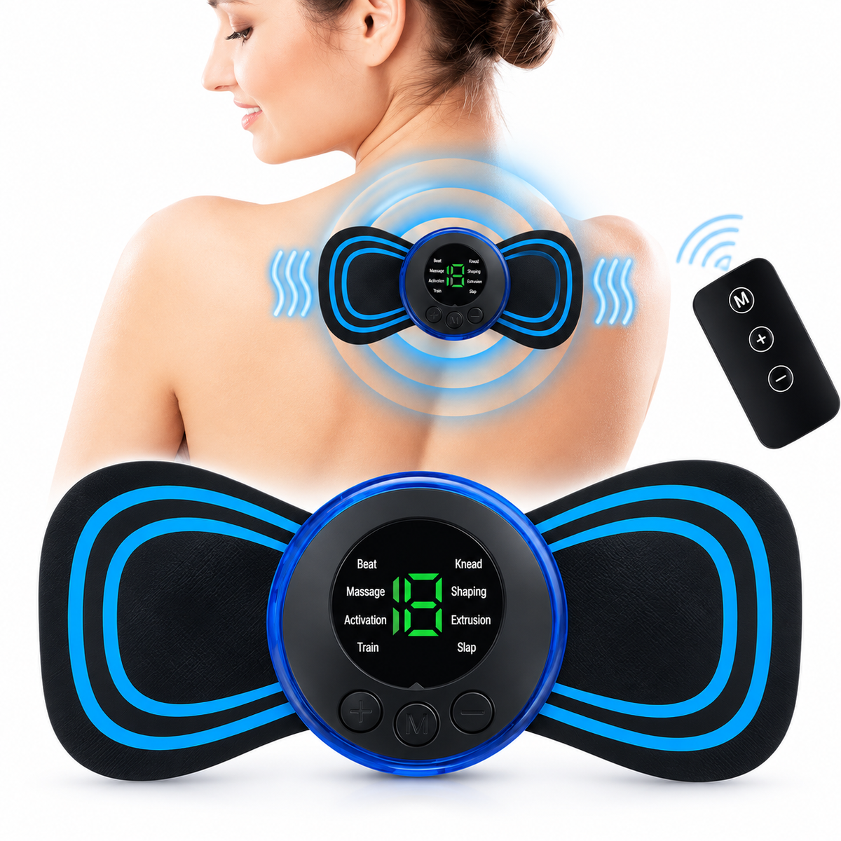 Mini Masajeador Electrónico de 5 Modos
