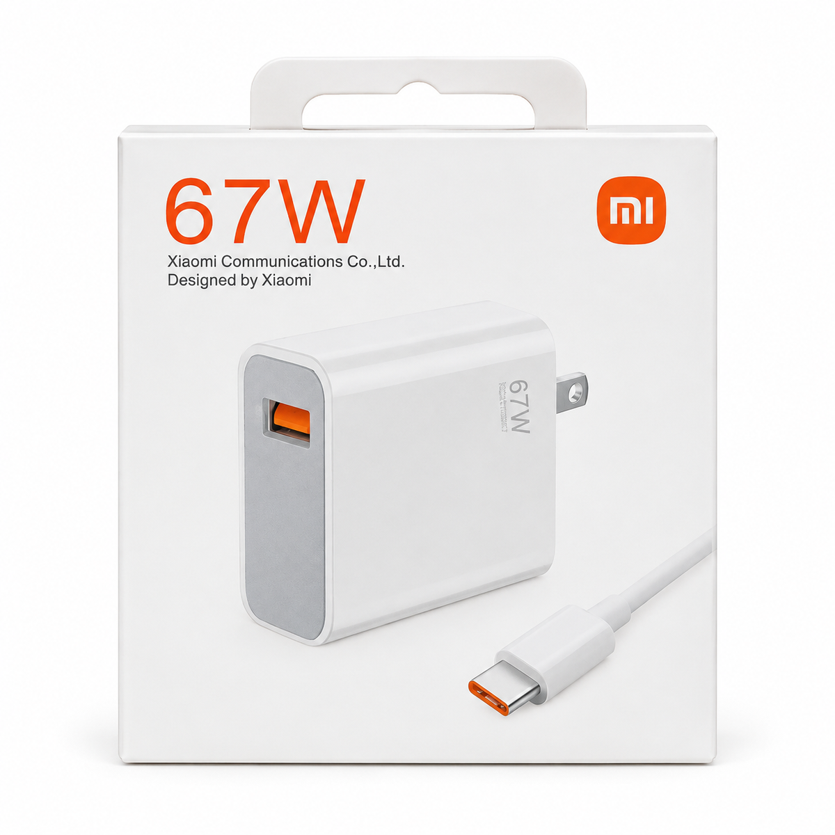Cargador Rápido Xiaomi 67W USB con Cable de Carga