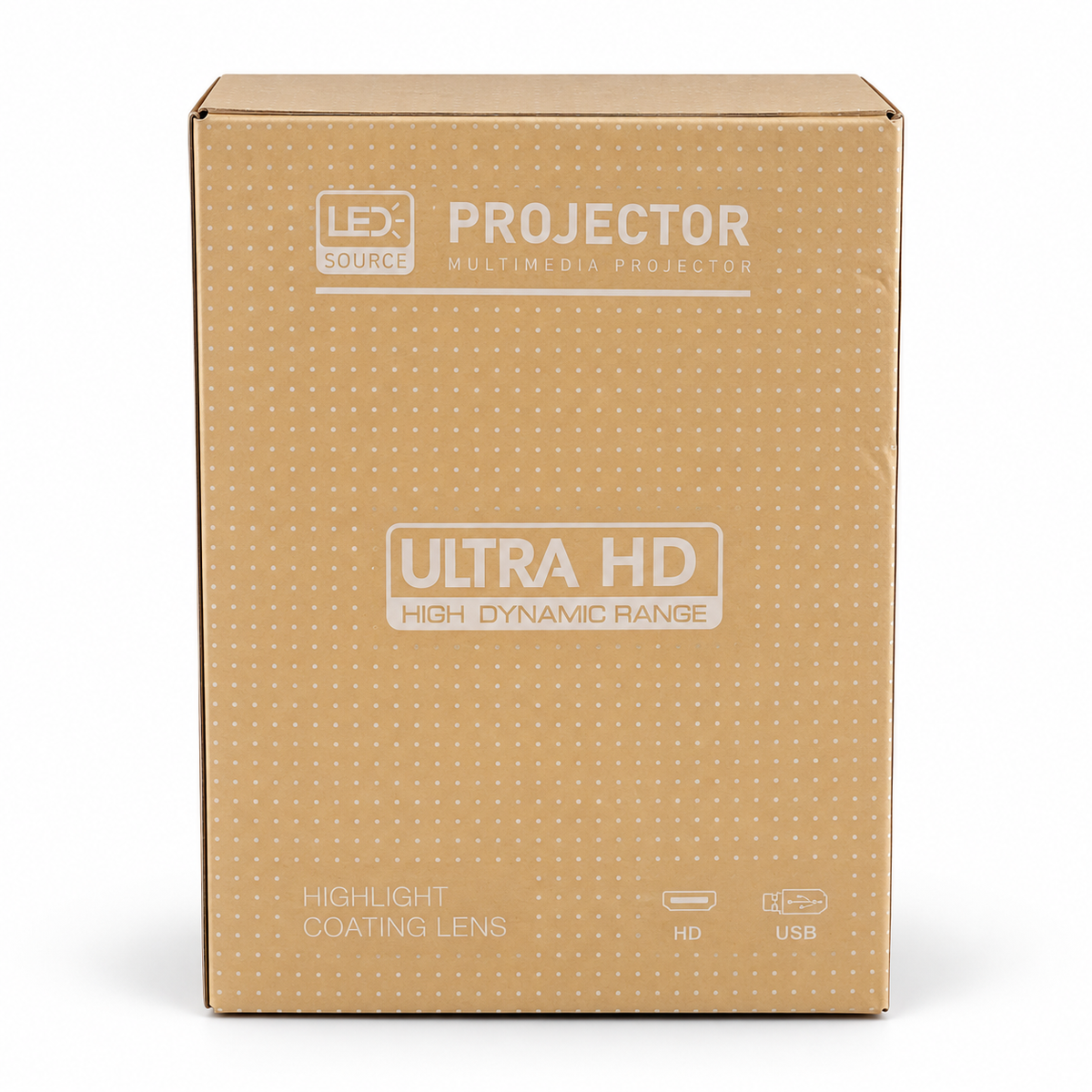 Proyector LED Multimedia Ultra HD con Conexión HDMI y USB