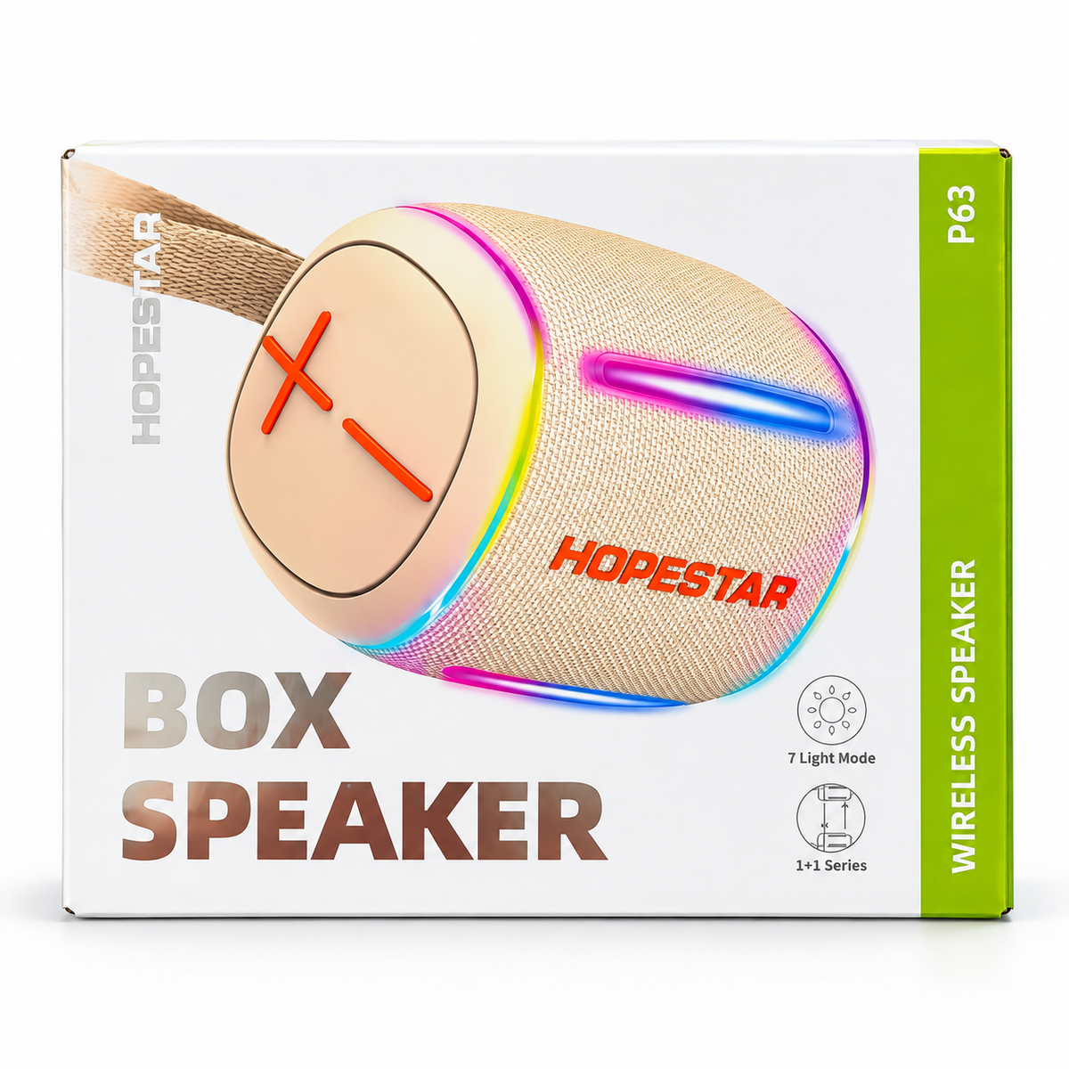 Parlante Bluetooth Inalámbrico Hopestar P63 – Altavoz Portátil con Luces LED RGB