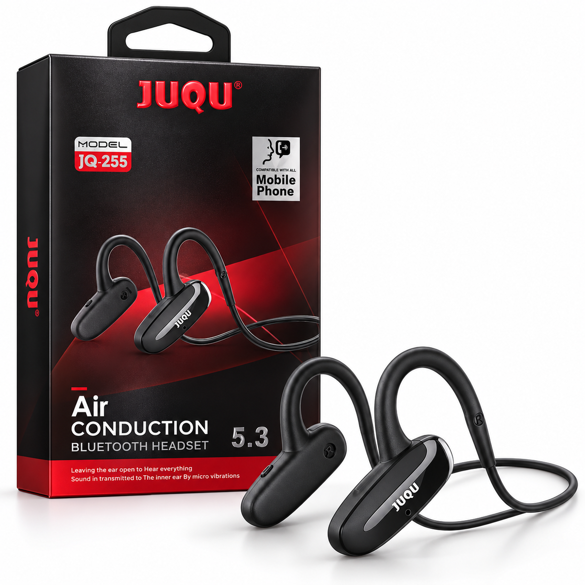Audífonos Bluetooth JUQU JQ-255 Conducción de Aire y Diseño de Oreja Abierta