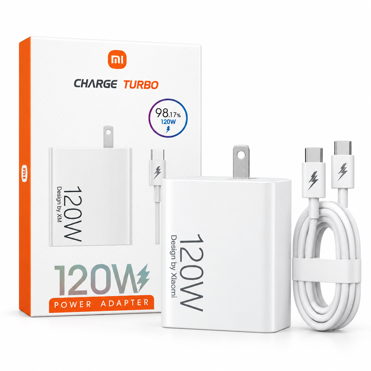 Cargador Rápido Xiaomi 120W Turbo Charge con Cable