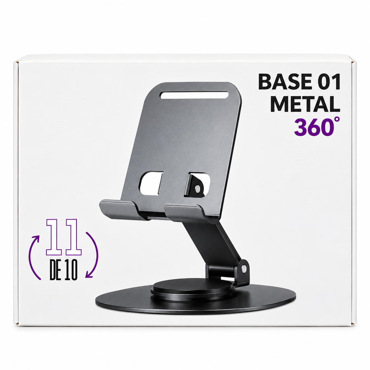 Soporte Metálico para Celular Giratorio 360°